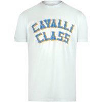 Cavalli Class Men's Short Sleeve T-shirt in White | Size: Medium