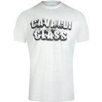 Cavalli Class Men's Short Sleeve Crew T-shirt in White | Size: Large