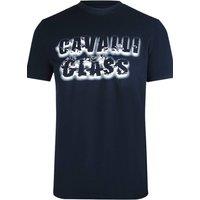 Cavalli Class Men's Short Sleeve Crew T-shirt in Navy | Size: Medium