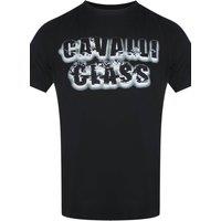 Cavalli Class Men's Short Sleeve Crew T-shirt in Black | Size: 2XL