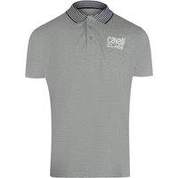 Cavalli Class Men's Short Sleeve Polo Shirt in Grey | Size: XL