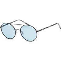DKNY Men's DK300S-400 Fashion Round/Oval Sunglasses in Black