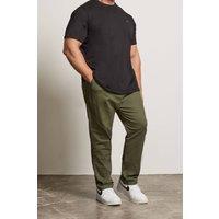 BadRhino Men's Elasticated Waist Rugby Trousers in Olive | Size: 34R