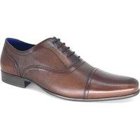 Thomas Crick Men's Leather Lace Up Oxford Shoes in Brown | Size: 7