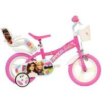 Dino Bikes Girl's Barbie Rosa 12in Kids Girls Bike in Pink | Size: 12 inches