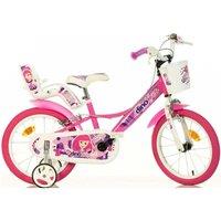Dino Bikes Fairy 16 Kids Bike - Pink