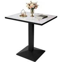 PAWNORA Modern Kitchen Dining Table in White
