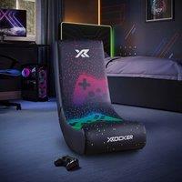 X Rocker Video Rocker Gaming Chair for Kids - Pixel in Black