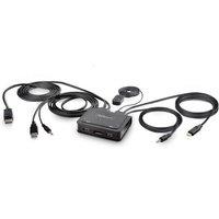 StarTech 2-port Hybrid Usb-c Displayport Kvm Switch in Black