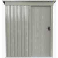 Living and Home 3 x 5FT Outdoor Metal Storage Shed with Lockable Door in Grey