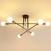 COMELY Industrial Ceiling Light, 6 Lights Vintage Sputnik Chandelier, 72 cm