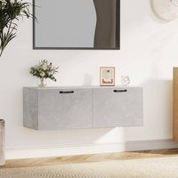 Berkfield Home Wall Cabinet Concrete Grey 100x36.5x35 cm Engineered Wood