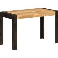 Berkfield Home Dining Table 120x60x76 cm Solid Wood Mango in Brown | Size: 120 x 60 x 76 cm