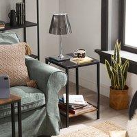 SoBuy Nesting Coffee Table Set - Black Metal Frame - Industrial Modern