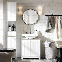 SoBuy Under Sink Cabinet - 2-Door Storage in White