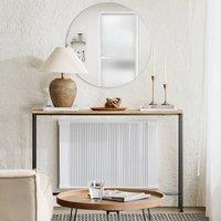 SoBuy Extendable Console Table - Light Oak Wood Top - Industrial | Size: 0.6m2