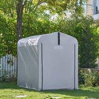 SoBuy Garden Storage Shed - Waterproof PE Tarpaulin - Functional in Grey