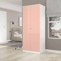 Seconique Denver 2 Door Wardrobe in Pink