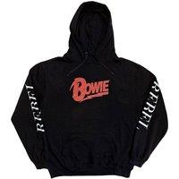 David Bowie Rebel Rebel Hoodie in Black | Size: Large