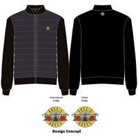 Guns N Roses Classic Band Logo Quilted Jacket in Black | Size: Large