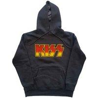 KISS Classic Band Logo Hoodie in Grey | Size: Medium