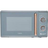 Tower T24038RGG Cavaletto Manual Microwave, 800W, 20L, Grey Rose Gold