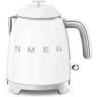 Smeg Mini-Kettle & 4-Slice Toaster, 50's Style Retro, Stainless Steel White