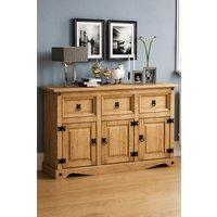 Home Discount Vida Designs Corona 3 Door 3 Drawer Sideboard Storage in Brown