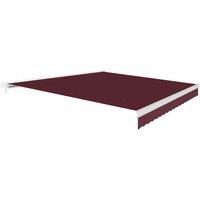 Primrose Awnings Electric Full Cassette Patio Awning Retractable Projection 3.0m x 2.5m in Burgundy