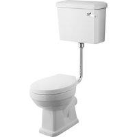 Balterley Kinston Low Level Toilet: Pan, Cistern, Flush Pipe & Soft-Close Seat in White