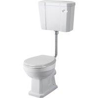 Balterley Traditional Comfort Height Toilet Low Level Cistern & Soft Close Seat in White