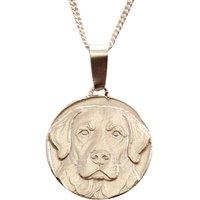 Ojewellery Labrador Engraved Sterling Silver Coin Necklace | Size: 16-18inch