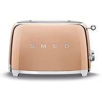 Smeg TSF01 Retro 2 Slice Toaster in Pink