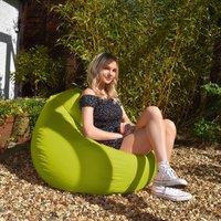 rucomfy Beanbags rucomfy Indoor Or Outdoor Adults Water Resistant - Beanbag Chair in Olive | Size: Large
