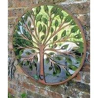 Inspirational Gifting Beautiful Tree of Life Mirror Screen 64cm diameter in Brown