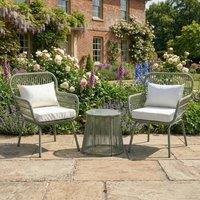 Rosewood & Stone Home Stourhead - 3 Piece Patio Set in Cream on Green