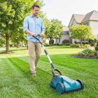 OUTSUNNY 18V Cordless Lawnmower with 2 x 4Ah Batteries & Charger in Blue