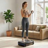 SPORTNOW Vibration Plate Exercise Machine with 120 Speed Levels, 5 Programs in Black