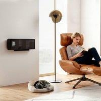 HOMCOM 2000W Ceramic Electric Heater with Fan, Wall Mounted in Black