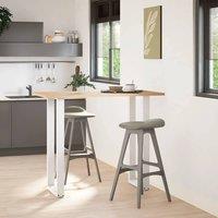 Berkfield Home Coffee Table Legs U-Shaped 2 pcs White 50x(110-111) cm Steel