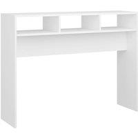 Berkfield Home Console Table White 105x30x80 cm Engineered Wood | Size: 105 x 30 x 80 cm