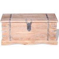 Berkfield Home Storage Chest Acacia Wood in Light Tan
