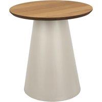 Furniture To Go Soli Round Coffee Table in Oak/Grey 45x48cm in Brown | Size: 45x48 cm