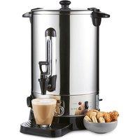 Geepas 15L Stainless Steel Hot Water Dispenser 1650W Keep Warm Catering Urn in Metallic Silver