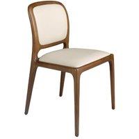 Angel Cerda Model Cream Leatherette Dining Chair