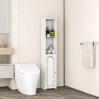 PAWNORA Bathroom TallboyTyp C:78x23x22CM in White | Size: 78 x 23 x 22 cm
