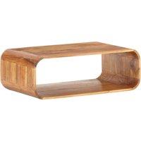 Berkfield Home Coffee Table 90x50x30 cm Solid Acacia Wood in Brown | Size: 90 x 50 x 30 cm