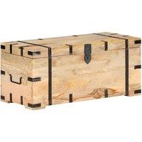 Berkfield Home Chest 90x40x40 cm Solid Mango Wood in Brown | Size: 90 x 40 x 40 cm