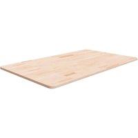Berkfield Home Bathroom Countertop 100x60x1.5 cm Untreated Solid Wood in Brown