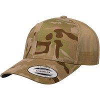 Flexfit by Yupoong Men's Multicam Retro Trucker Cap in Medium Beige